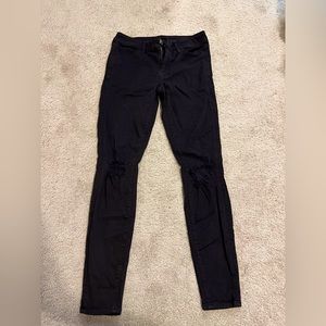 Black American Eagle Jeans with Holes